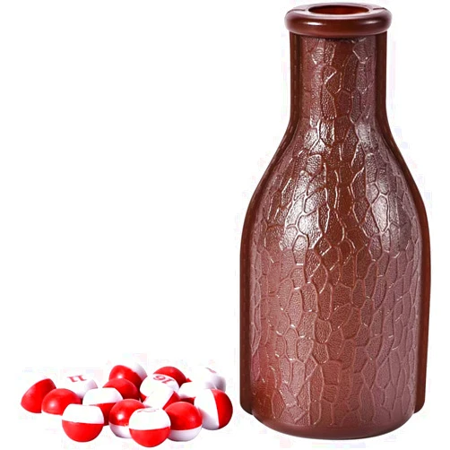 Teekerwan 16 Red Plastic Scoring Numbered Pills, Kelly/Pill Pool, Billiard Depot Pool Plastic Tally Shaker Bottle with Peas/Balls
