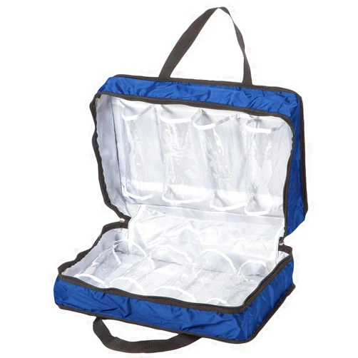 WalterDrake Blue Shoe Storage Travel Bag, 19.5” x 13.25” x 5.5”