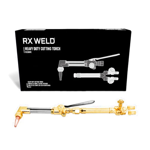 RX WELD V-Style Heavy Duty Oxy-Acetylene Torch Kit W/CA 2460 Attachment, HD310C Handle & 1-1-101 Cutting Tip