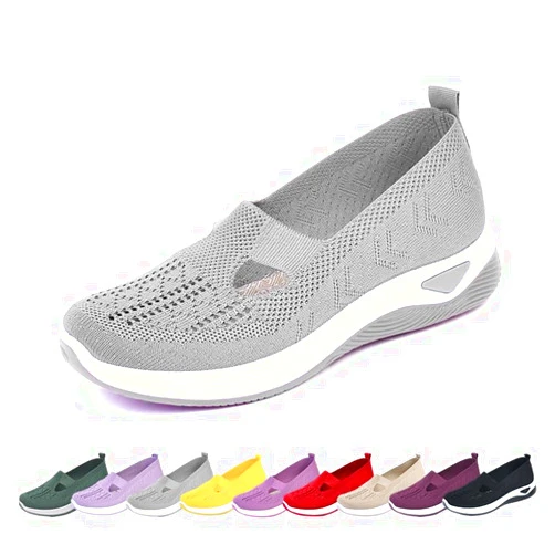 Femfun Orthowalkway Womens Sandals, Zapatos Ortopédicos para Mujer, Women's Comfortable Breathable Knitted Sneakers