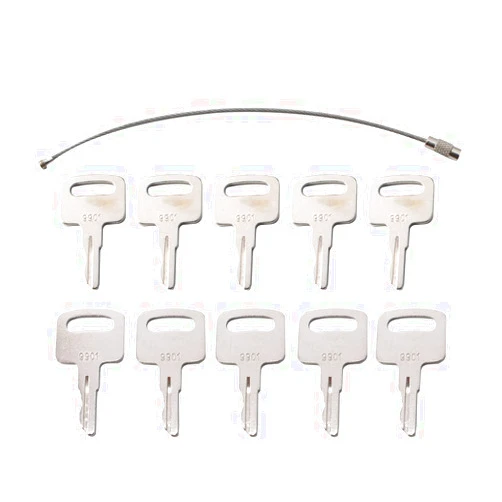Newsmarts Ignition Starter Switch Key Part Number 2860030, 10PCS Ignition Key Stamped 9901 Replacement for Newer JLG Lift Models T350, 2033E3, 1932E3, 1532E2, 1932E2, 10042