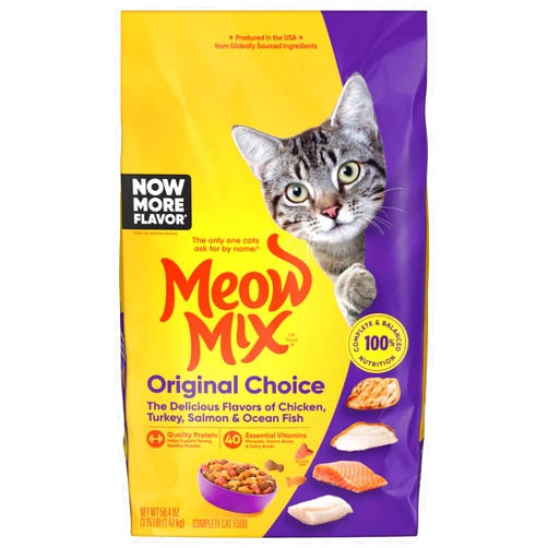 Meow Mix Original Choice Dry Cat Food, 3.15 Pounds