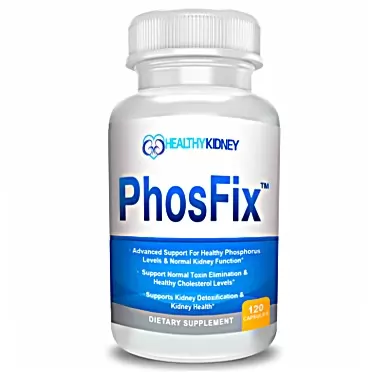 Kidney Restore PhosFix 120 Pills Phosphorus Binder with Chitosan for Supporting Normal Phosphorus Levels, Kidney Cleanse and Kidney Health. Renal Supplement Optimal Health