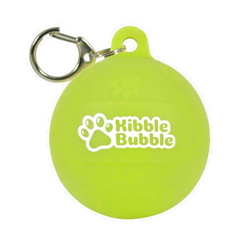Kibble Bubble Dog Treat Pouch, Green Ball