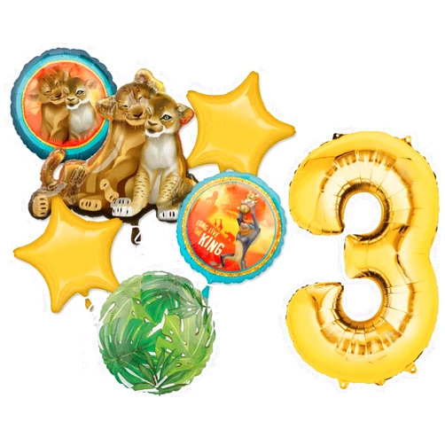 Anagram Lion King 3rd Birthday Party Supplies Jungle Safari Balloon Bouquet Decorations