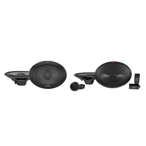 Alpine Pair R-S69.2 300 Watt 6x9 Coaxial+Pair R-S69C.2 Component Car Speakers