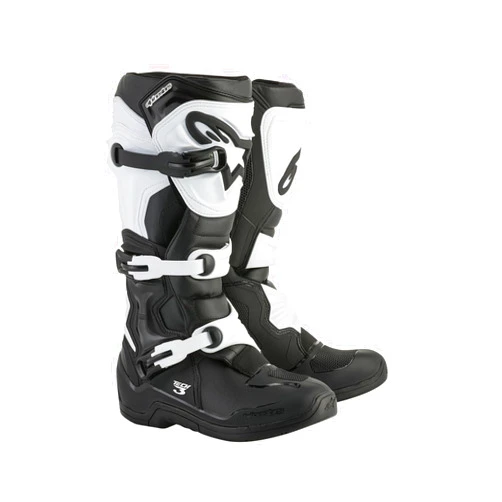 Alpinestars 2013018-12-7 Men's Tech 3 Motocross Boot, Black/White, 7