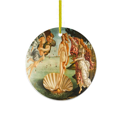 Handmade Fine Art Ceramic Christmas Tree Ornament | Fine Art - Birth Of Venus