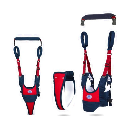 DERALAON Baby Walker Toddler Walking Assistant, Deralaon Handheld Stand Up and Walking Learning Leash Kids Safety Breathable Walking Harness Walker for Baby 6-27 Months (Red)