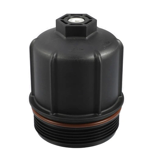 A ABSOPRO Engine Oil Filter Housing Cover Cap 079115433C for Audi A8 S6 S7 S8 4.0L V8 2013-2018 Plastic Black