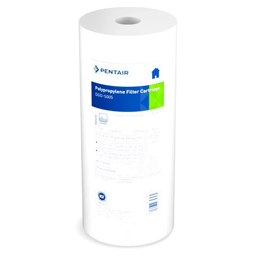 Pentek Pentair Pentek DGD-5005 Big Blue Water Filter, 10-Inch Whole House Sediment Filter Cartridge Replacement, Dual-Gradient Density Spun Polypropylene, 10