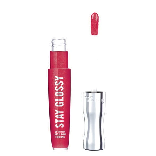 Rimmel Stay Glossy Lip Gloss - Non-Sticky and Lightweight Formula for Lip Color and Shine - 340 Captivate Me!, .18oz