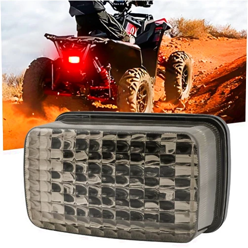 DREAMIZER LED Tail Light ATV OEM Taillight w/Running Brake Light Compatible with Yamaha Big Bear Bruin Rhino Kodiak Grizzly Wolverine Viking
