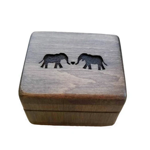Simplycoolgifts Engagement ring box,proposal ring box, love elephants, wedding ring box handmade by Simplycoolgifts