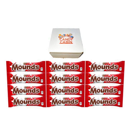 CANDY CABIN MOUNDS Dark Chocolate and Coconut 1.75 Oz Candy Bar, Multiple Pack Box By CANDY CABIN (12 Pack)