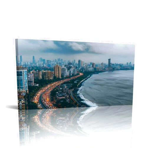 WRHIDBLSWRW Canvas Wall Art Marine Drive Framed Artwork Landscape Wall Paintings Modern Wall Decor Ready to Hang Posters for Living Room Kitchen 20