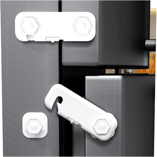 TRILINK 6 Pack Fridge Locks for Kids, Cabinet Locks Baby Proofing, Child Proof Refrigerator Lock, Door Locks for Kids Safety, Baby Locks for Cabinets and Drawers, Doors, Fridges, Freezers, Closets, Ovens