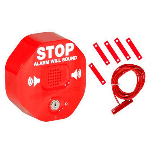 STI Safety Technology International, Inc. STI-6402 105 dB Exit Stopper® Multifunction Door Alarm for Double Doors with on/off Switch and 9 Volt Battery