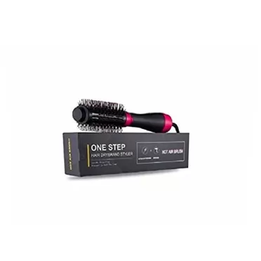 A-LHT One Step Hot Air Brush, 3-in-1 Hair Dryer Brush & Styler & Volumizer Multi-functional Straightening & All Type Hair with Negative Ions, Salon Styling, Reduce Frizz and Static