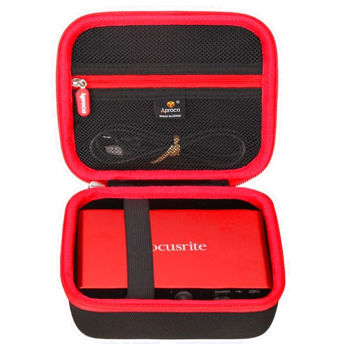 Aproca Portable Hard Storage Protective Case, for Focusrite Scarlett Solo 3rd Gen USB Audio Interface and Accessories