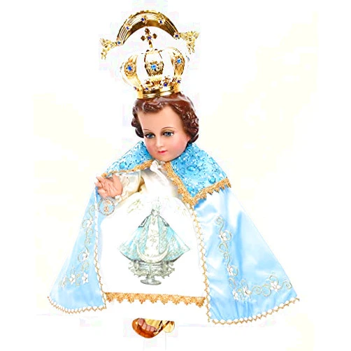 Susaniita Virgen San Juan de Los Lagos Vestido de Niño Dios. Baby Jesus Nativity Dress. (12cm), White