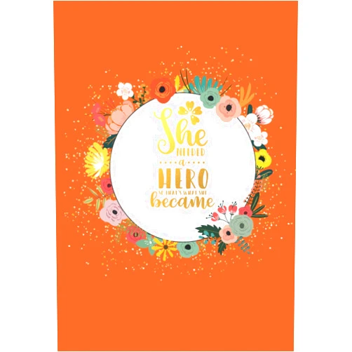By Abrielle Laurent (Author) She Needed a Hero SO That's What She Became Floral Journal: Spring Journal, Bright Colors ,Bold Colors, Gold Foil Writing, Floral Diary, Gratitude ... Wide Rule Lined Pages, Mothers Day Journal,