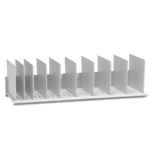 Paperflow easyoffice Fast Paper Shelf Slotted with 10 Dividers W860xD220xH325mm Grey Ref EO4932.02