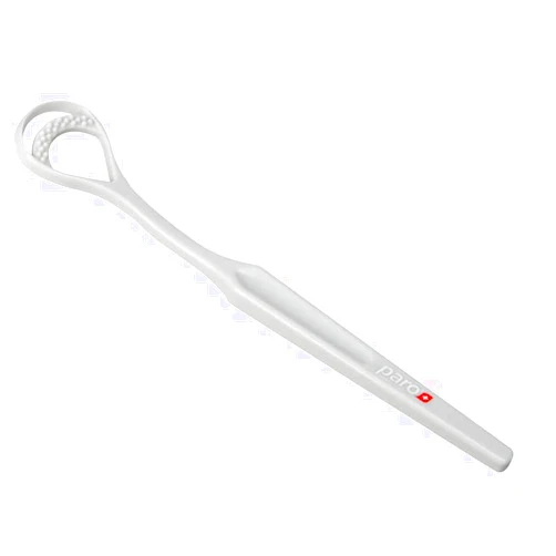 Paro Tongue Scraper | Tongue Cleaner with Close Blade Helps Fight Bad Breath | Gentle and Effective Cleaning | Swiss Design Will Keep Your Breath Fresh!