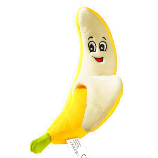 CHEWFFON Dog Toys, Dog Banana Toy, Dog Plush Toy, Squeaky Dog Toys, Dog Chew Toys, Dog Stuffed Toys for Boredom, Cute Soft Puppy Gifts Toy for Small, Medium and Large Size Dogs (Banana)