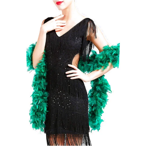 BABEYOND 90g 6.5ft Chandelle Feather Boa Gatsby Marabou Feather Boa 1920s Flapper Accessories