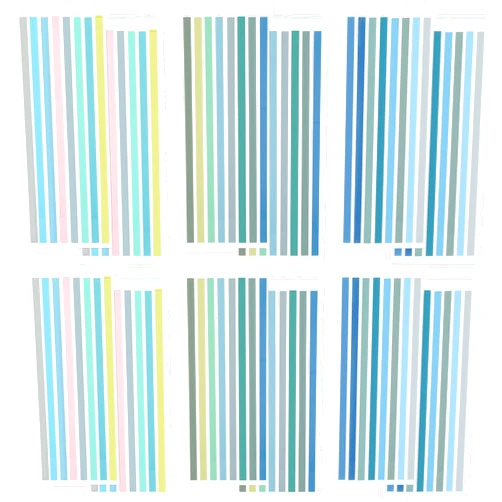Giantree 960 Pcs Transparent Highlighter Tape, Reusable Long Highlighting Strips Fluorescent Index Label Sticky Notes for Annotating Books Aesthetic Office School Supplies