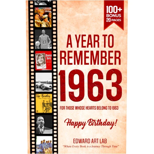 Edward Art Lab,Momo Mill A Year to Remember 1963: The Year You Were Born Time to Travelling to 1963 Memorial Book, Back in 1963 All Important Historical Facts, Gifts for ... Where History Comes Alive for Time Traveler)