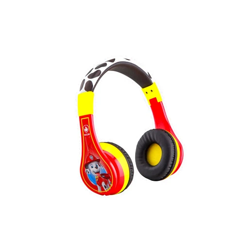 eKids Paw Patrol Kids Bluetooth Headphones, Wireless Headphones with Microphone Includes Aux Cord, Volume Reduced Kids Foldable Headphones for School, Home, or Travel