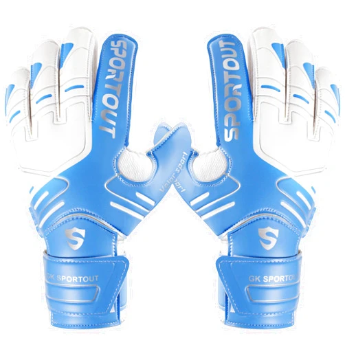 Sportout Youth&Adult Goalie Goalkeeper Gloves,Strong Grip for The Toughest Saves, with Finger Protect & 4+3MM Latex to Give Splendid Protection to Prevent Injuries,4 Colors