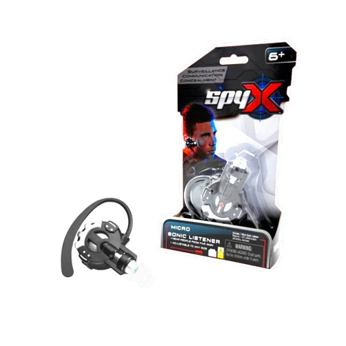 SpyX / Micro Sonic Listener - Spy Toy Listening Device with Over-The-Ear Design. A Perfect Hands Free Addition for Your spy Gear Collection!