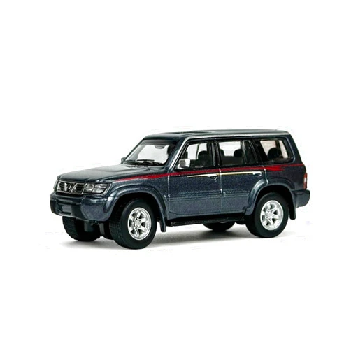 WJXBBON for Nissan Patrol 1998 Y61 Car Model Metal Diecast Miniature Vehicle Toys 1/64 Scale(Patrol Deep Grey)