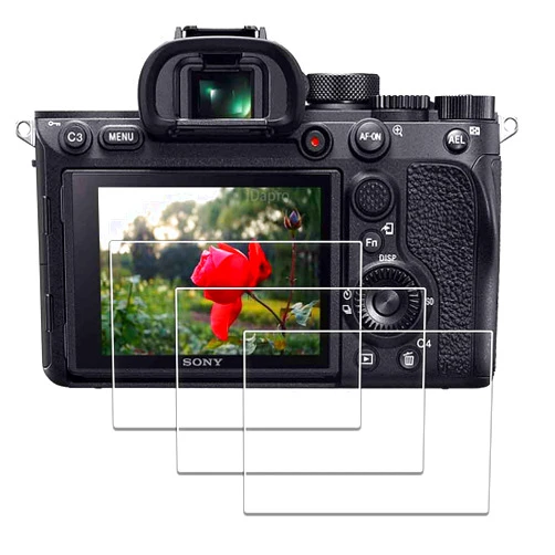 IDaPro Screen Protector for Sony Alpha A7R IV / A7R III / A7R II / A7 III / A7 II / A7S III / A7S II A7RIV A7RIII A7RII A7III A7II A7SIII A7SII [3 Pack] Tempered Glass Easy Installation