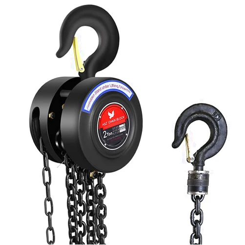 Glorousamc Manual Chain Hoist | 1 Ton/2000 lbs Capacity | 10’ Lift | 2 Hooks | Manual Hand Lift Steel Chain Block Hoist (1T)