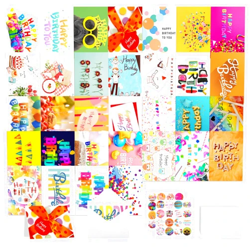 Joyberg 32 PCS Happy Birthday Cards Bulk with Envelopes, 4x6 Assorted Birthday Cards