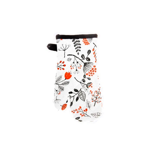 Ih casa décor Cotton (Persimmon) -Set of 4 Oven-Mitts, Multi