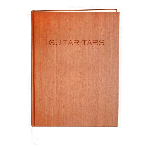By BookFactory BookFactory Guitar Tablature Notebook/Guitar Music Tabs Journal - 100 Pages, Light Wood Finish, 8 1/2 x 11 Tablature Format (JOU-100-7CS-AXE94000(GuitarTabs))