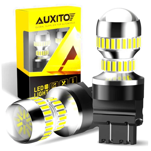 AUXITO 3157 LED Bulb White, Super Bright 3156 3056 3057 4157 3047 4057 3457 4114 LED Bulb for Backup Reverse Tail Brake DRL Signal Parking Lights, Pack of 2