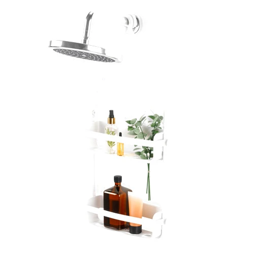 Umbra Flex Hanging Shower Caddy, Bathtub Shelf and Bathroom Organizer, White