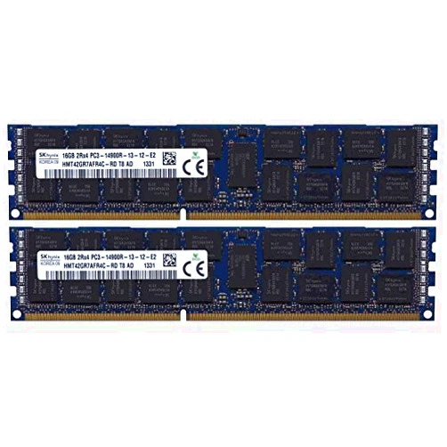 Micron, Samsung, Infineon, Hynix or Gigaram Apple 32GB 2x16GB DDR3-1866 PC3-14900 ECC RDIMM Apple Macpro 2013 MODELS MEMORY UPGRADE KIT. BY GIGARAM