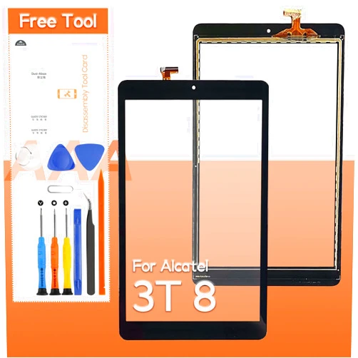 THIRDPOLE Screen Replacement for Alcatel Joy Tab 2019 9029 9029W 9029Z 8.0 inch Touch Screen Panel Digitizer Screen Replacement Full Assembly Repair Kits