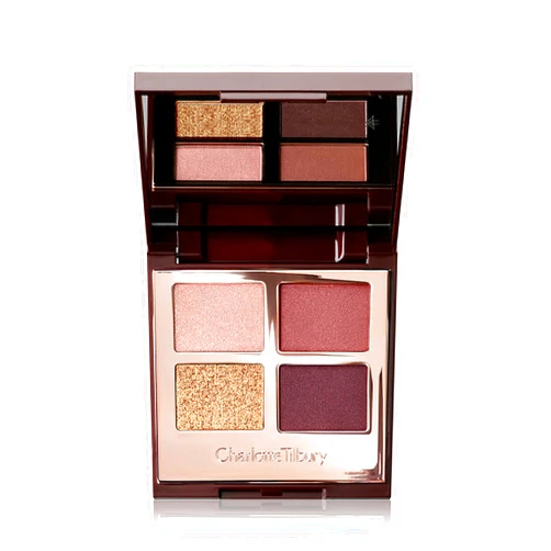 Charlotte Tilbury Luxury Palette Eyeshadow - Shimmer, Metallic & Satin Matte Eyeshadow Quad with a Rich Powder Formula - Includes 4 Complementary Shades