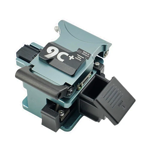QIIRUN 9C+ High Precision Optical Fiber Cleaver with Auto Rotate Blade One-hand Operation, Fiber Cleaver for Precise Cleave with Superhard Aluminum Alloy Material 24 Cleaving Spots 48000 Cleaves