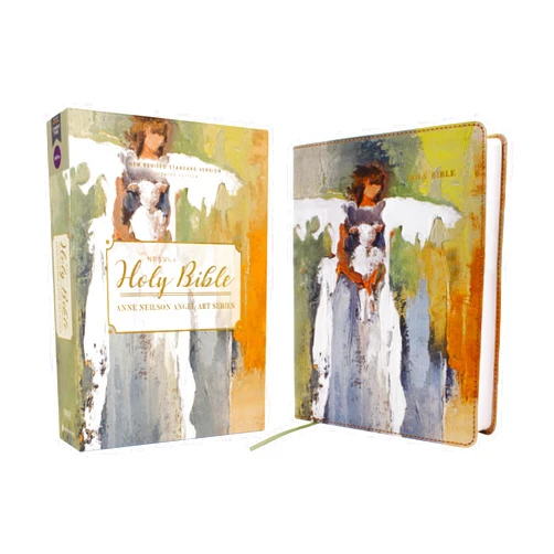 Zondervan,Anne Neilson NRSVue, Holy Bible, Anne Neilson Angel Art Series, Leathersoft, Multi-Color, Comfort Print