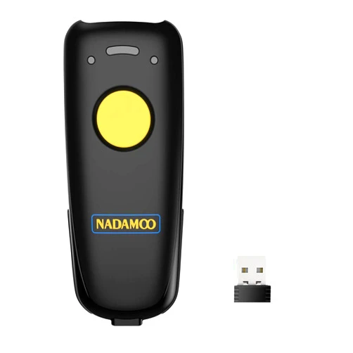 NADAMOO Wireless 2D Barcode Scanner Compatible with Bluetooth, 2.4G Wireless & USB Wired Connection, Portable Bar Code Scanner for Inventory Library CMOS Image Reader for Tablet PC, Read 1D 2D QR Code