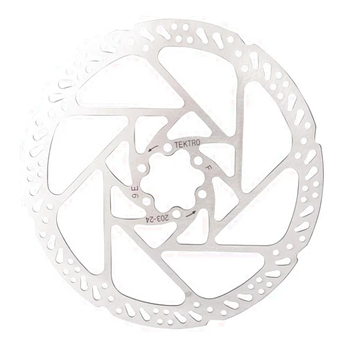 Tektro 203mm Bike Disc Brake Rotor, 6 Bolt with Bolts Included for Mountain, Road, E-Bike, BMX, TR203-24 Series
